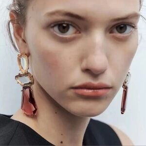 Colorful Resin Drop Earrings